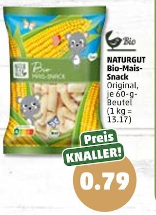 PENNY Naturgut bio-mais-snack Angebot