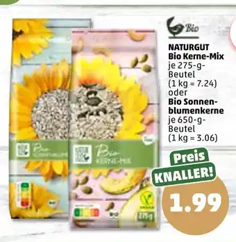 PENNY Naturgut bio kerne-mix oder bio sonnenblumenkerne Angebot