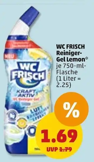 PENNY Wc frisch reiniger-gel lemon Angebot