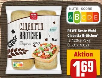 REWE Rewe beste wahl ciabatta brötchen Angebot