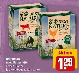 REWE Best nature adult katzenfutter Angebot