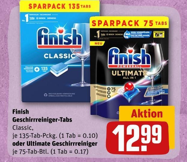 Finish geschirrreinigertabs classic oder ultimate geschirrreiniger
