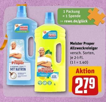 REWE Meister proper allzweckreiniger Angebot