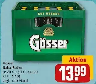 REWE Gösser natur radler Angebot