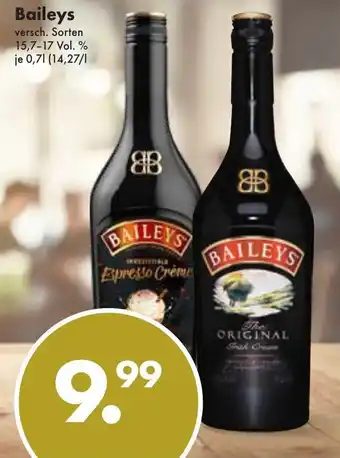 Trink und Spare Baileys 0,7 L Angebot