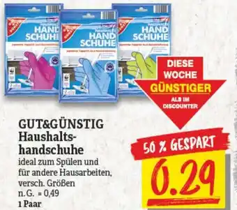 NP Discount Gut & Günstig Haushaltshandschuhe 1 Paar Angebot