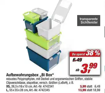 toom Baumarkt Aufbewahrungsbox „bi box“ Angebot