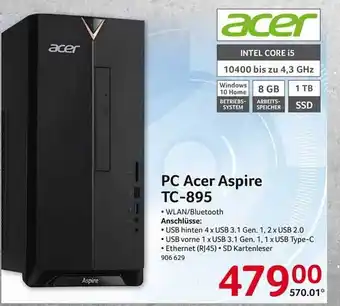 Selgros Pc acer aspire tc-895 Angebot