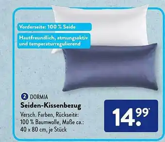 Aldi Süd Dormia seiden-kissenbezug Angebot