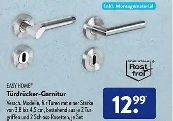 Aldi Süd Easy home türdrücker-garnitur Angebot