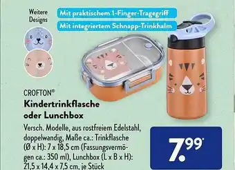 Aldi Süd Crofton kindertrinkflasche oder lunchbox Angebot