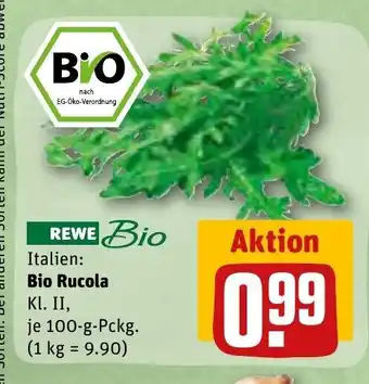 REWE Bio Rucola 100g Angebot