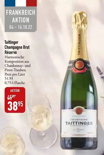 Galeria Markthalle Taittinger Champagne Brut Réserve 0,75 L Flasche Angebot