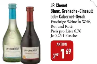 Galeria Markthalle JP. Chenet Blanc, Grenache Cinsault oder Cabernet Syrah 0,25 L Flasche Angebot