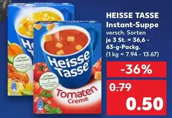 Kaufland Heisse Tasse Instant Suppe 36,6-63 g Packg. Angebot