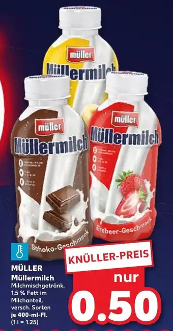 Kaufland Müller Müllermilch 400 ml Fl. Angebot