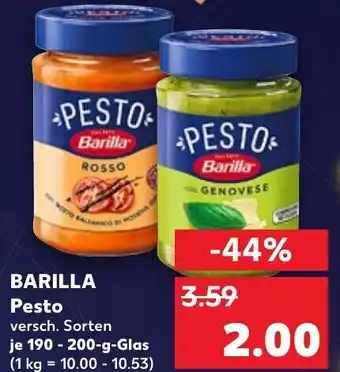 Kaufland Barilla Pesto 190-200 g Glas Angebot