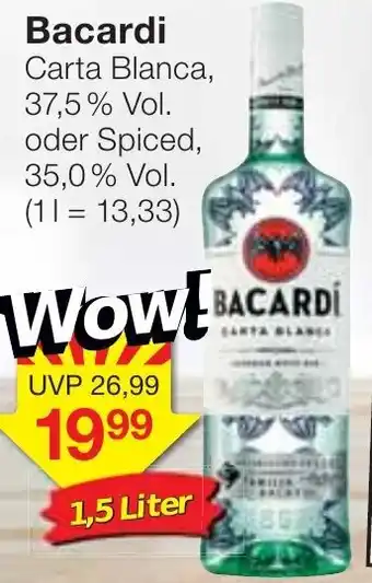 Jawoll Bacardi Carta Blanca 1,5 Liter Angebot