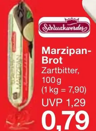 Jawoll Schluckwerder Marzipan Brot Zartbitter 100 g Angebot