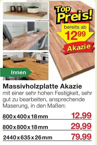 Jawoll Massivholzplatte Akazie Angebot