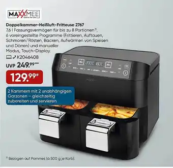 Galeria Maxxmee doppelkammer-heißluft-fritteuse 2767 Angebot