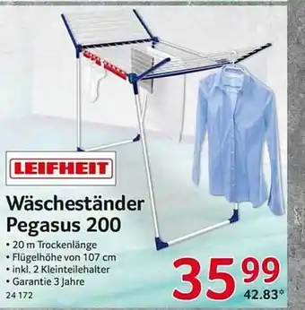 Selgros Leifheit wäscheständer pegasus 200 Angebot