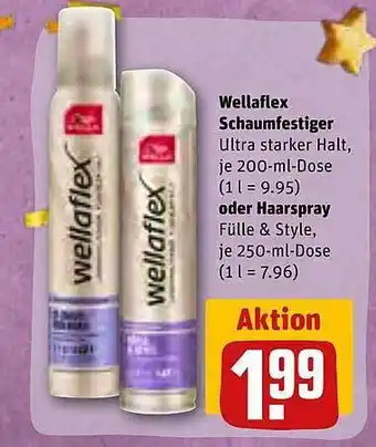 REWE Wellaflex schaumfestiger oder haarspray Angebot