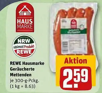 REWE Rewe hausmarke geräucherte mettenden Angebot