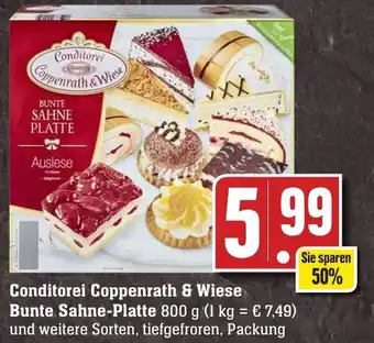 Edeka Neukauf Conditorei Coppenrath & Wiese Bunte Sahne Platte 800 g Packung Angebot