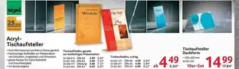 Selgros Acryl-Tischausfsteller Angebot