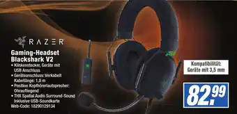 expert Octomedia Razer Gaming Headset Blackshark V2 Angebot