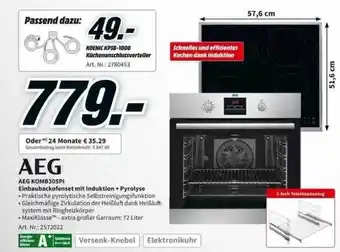 MediaMarkt Aeg komb305pi einbaubackfenset mit induktion + pyrolyse Angebot