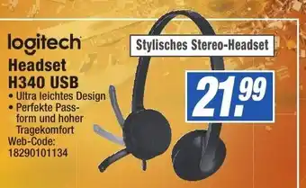 expert Octomedia Logitech Headset H340 USB Angebot