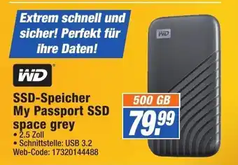 expert Octomedia WD SSD Speicher My Passport SSD space grey Angebot