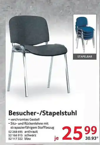 Selgros Besucher-/Stapelstuhl Angebot