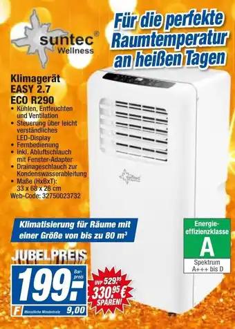 HEM Expert Suntec Wellness Klimagerät Easy 2.7 Eco R290 Angebot