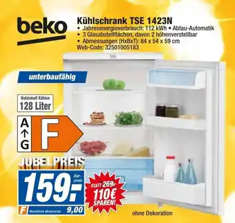 HEM Expert Beko Kühlschrank TSE 1423N Angebot