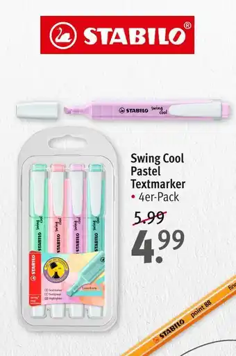 Rossmann Stabilo swing cool pastel textmarker Angebot