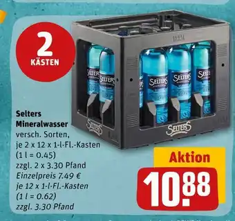 REWE Selters mineralwasser Angebot