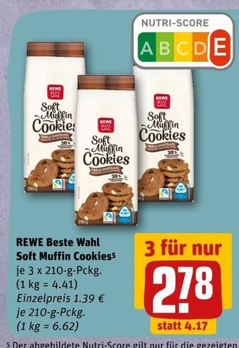 REWE Rewe beste wahl soft muffin cookies Angebot