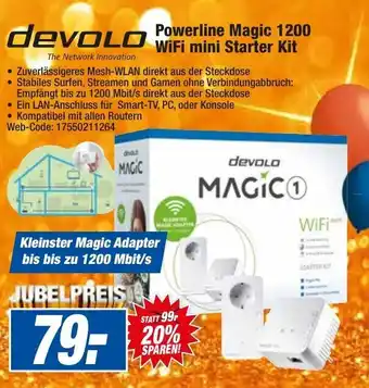 HEM Expert Devolo Powerline Magic 1200 WiFi mini Starter Kit Angebot