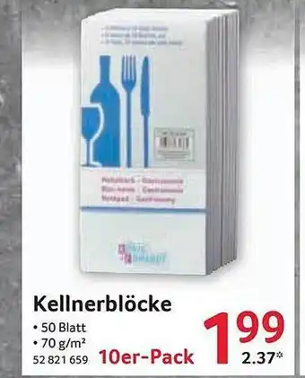 Selgros Kellnerblöcke Angebot