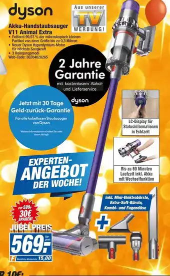 HEM Expert Dyson Akku Handstaubsauger V11 Animal Extra Angebot