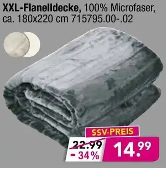 Möbel Boss XXL Flanelldecke Angebot