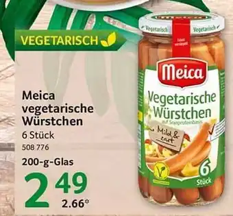 Selgros Meica vegetarische würstchen Angebot