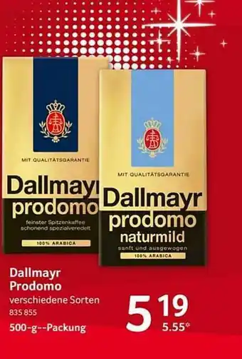 Selgros Dallmayr prodomo Angebot