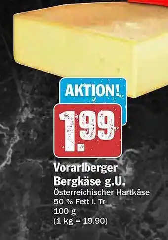 AEZ Vorarlberger bergkäse gu Angebot