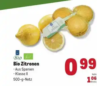 METRO Bio zitronen Angebot