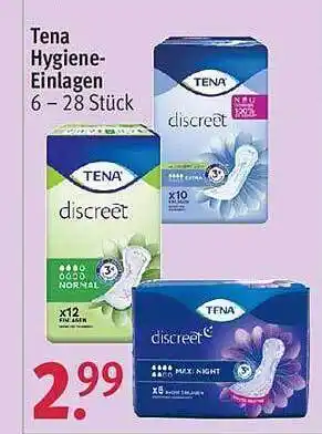 Rossmann Tena hygiene-einlagen Angebot