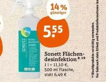 tegut Sonett flächendesinfektion Angebot